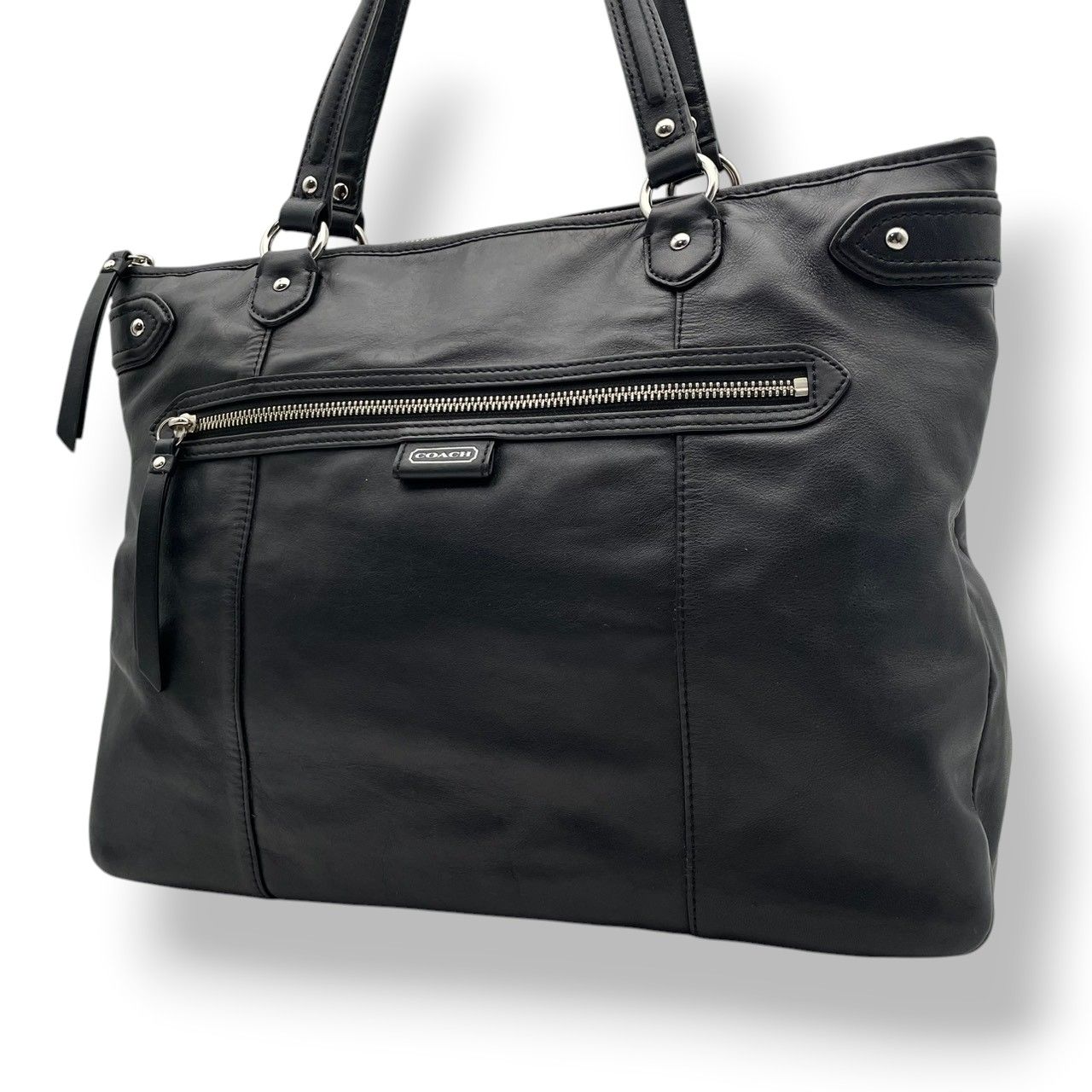 美品 COACH コーチ トートバッグ ビジネスバッグ ビジネストート 