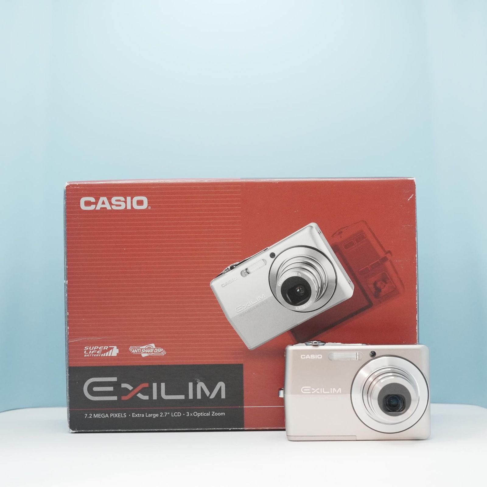【美品】CASIO EXILIM EX-Z700 デジカメ 純正ケース CASIO EXILIM EX-Z700 デジカメ スマホ転送OK フルセット 美品 a6922