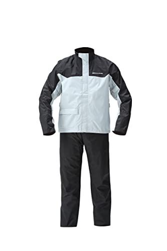 [YAMAHA] ヤマハ発動機 バイク用レインスーツ セパレート YAR30 CYBERTEX2 ダブルガード シルバー Lサイズ 防水 雨具 カッパ 90792-R056Las