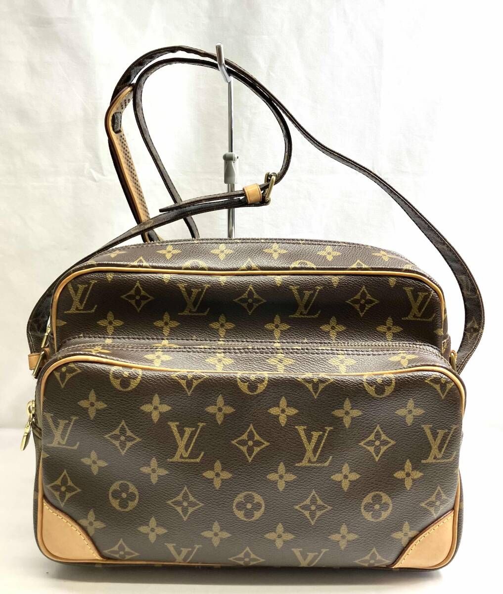 【鑑定書付き】 LOUIS VUITTON ルイヴィトン モノグラム ナイル AR＊＊15 ブラウン系 ショルダーバッグ ブランドバッグ
