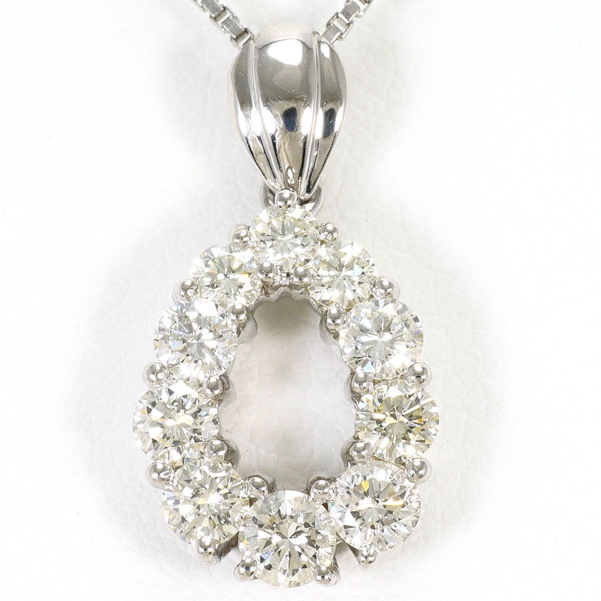 PT900/プラチナ PT850/プラチナ ネックレス イエローダイヤモンド 0.77ct カード鑑別書 総重量約5.0g 約42cm 81,400円