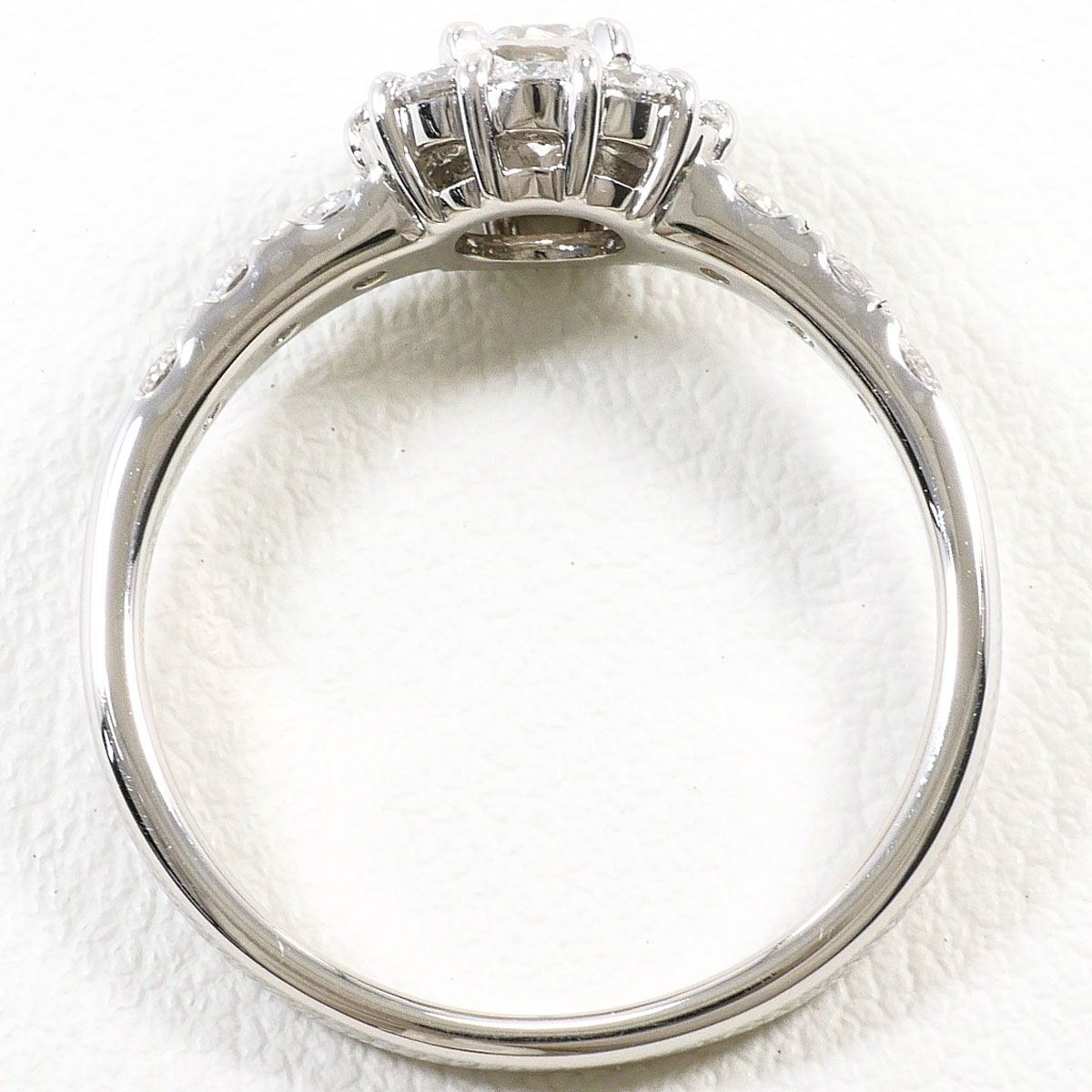 PT900/プラチナ リング・指輪 15号 ダイヤモンド 0.31ct ダイヤモンド