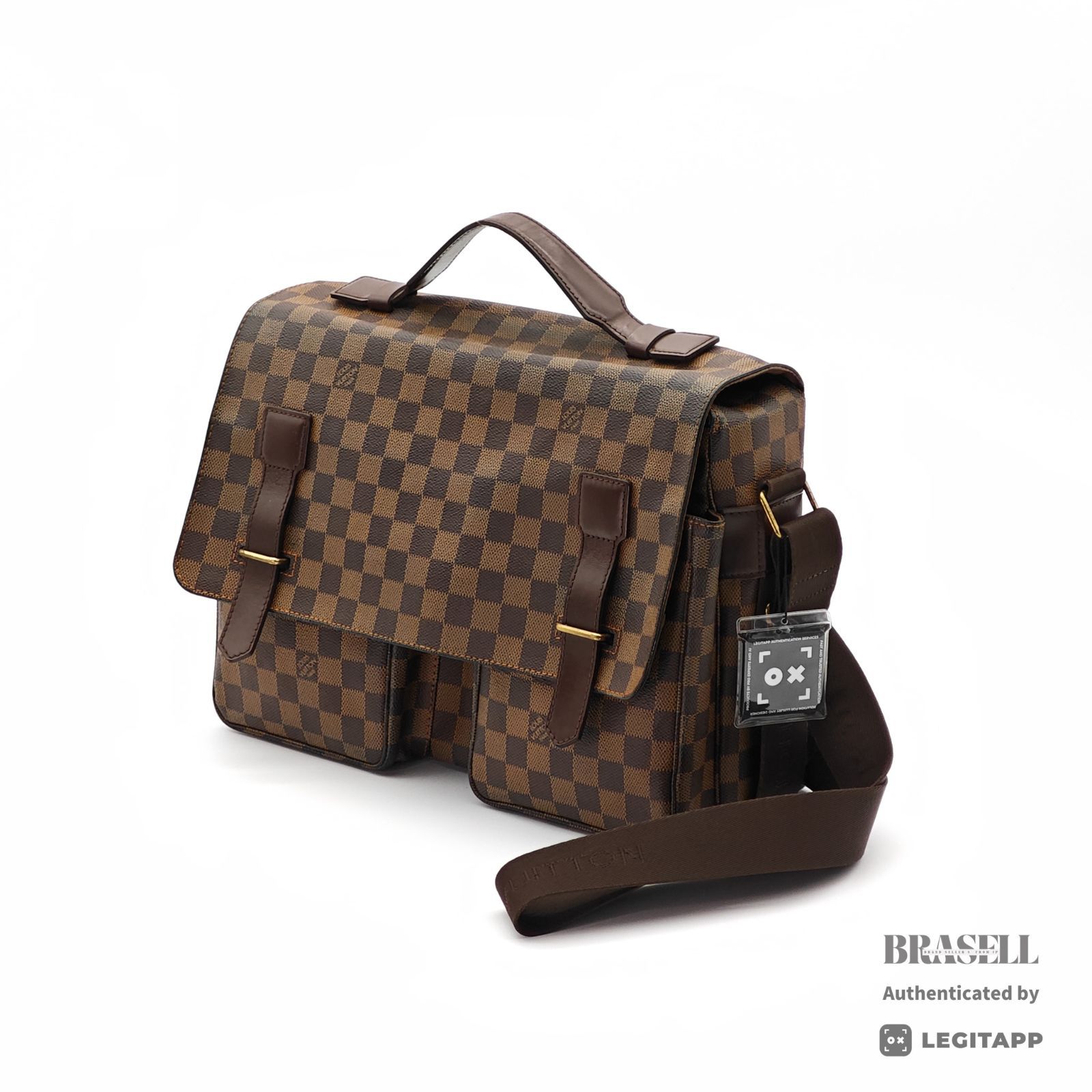 LOUIS VUITTON ダミエ ブロードウェイ N42270 バッグ 2way ハンドバッグ ショルダーバッグ ブラウン レディース