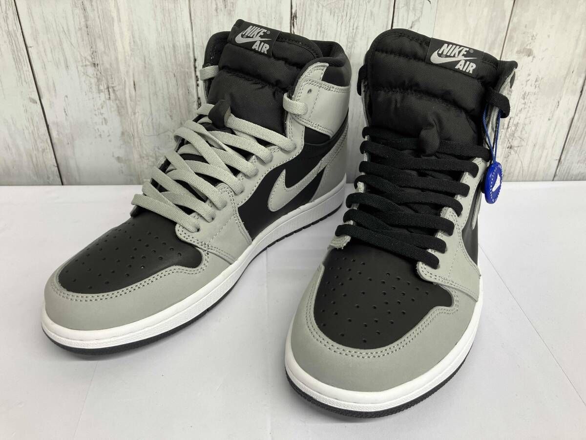 【鑑定済み】【タグ付き】NIKE ナイキ AIR JORDAN1 RETRO HIGH OG エアジョーダン レトロハイ オージー shadow 2.0 555088-035 グレー28cm