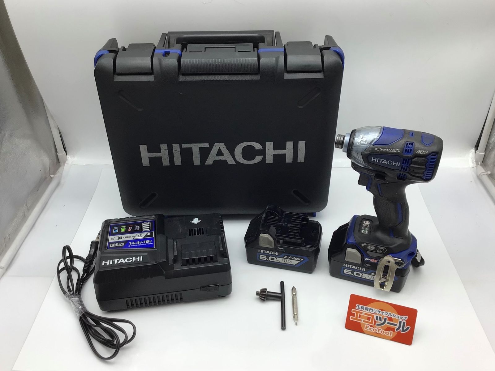 【中古品】HiKOKI/ハイコーキ WH18DDL2(2LYPK) ☆ コードレスインパクトドライバ (SB) ソリッドブルー [IT_0K7N5][知立][M04]