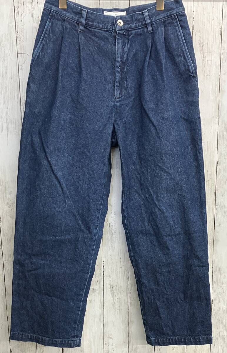 UNIVERSAL PRODUCTS 2TUCK WIDE DENIM PANTS ユニバーサルプロダクツ 183-60508 デニムパンツ size3