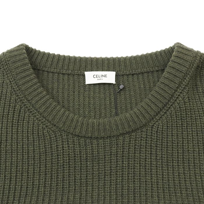 CELINE ニットセーター S カーキ セリーヌ 【公式通販】