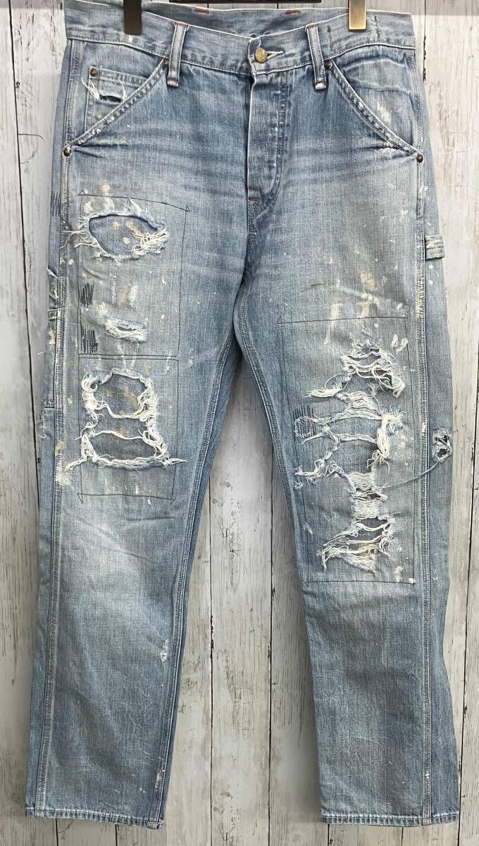 DENIM & SUPPLY RALPH LAUREN ジーンズ ラルフローレン ダメージ加工 ストレートジーンズ size31