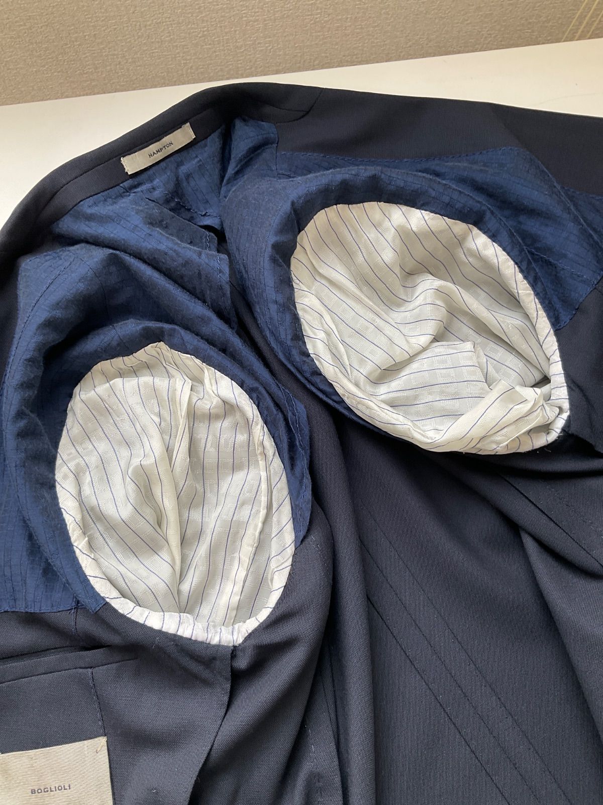 パンツサイズタグ欠品】BOGLIOLI ボリオリ スーツ セットアップ ネイビー