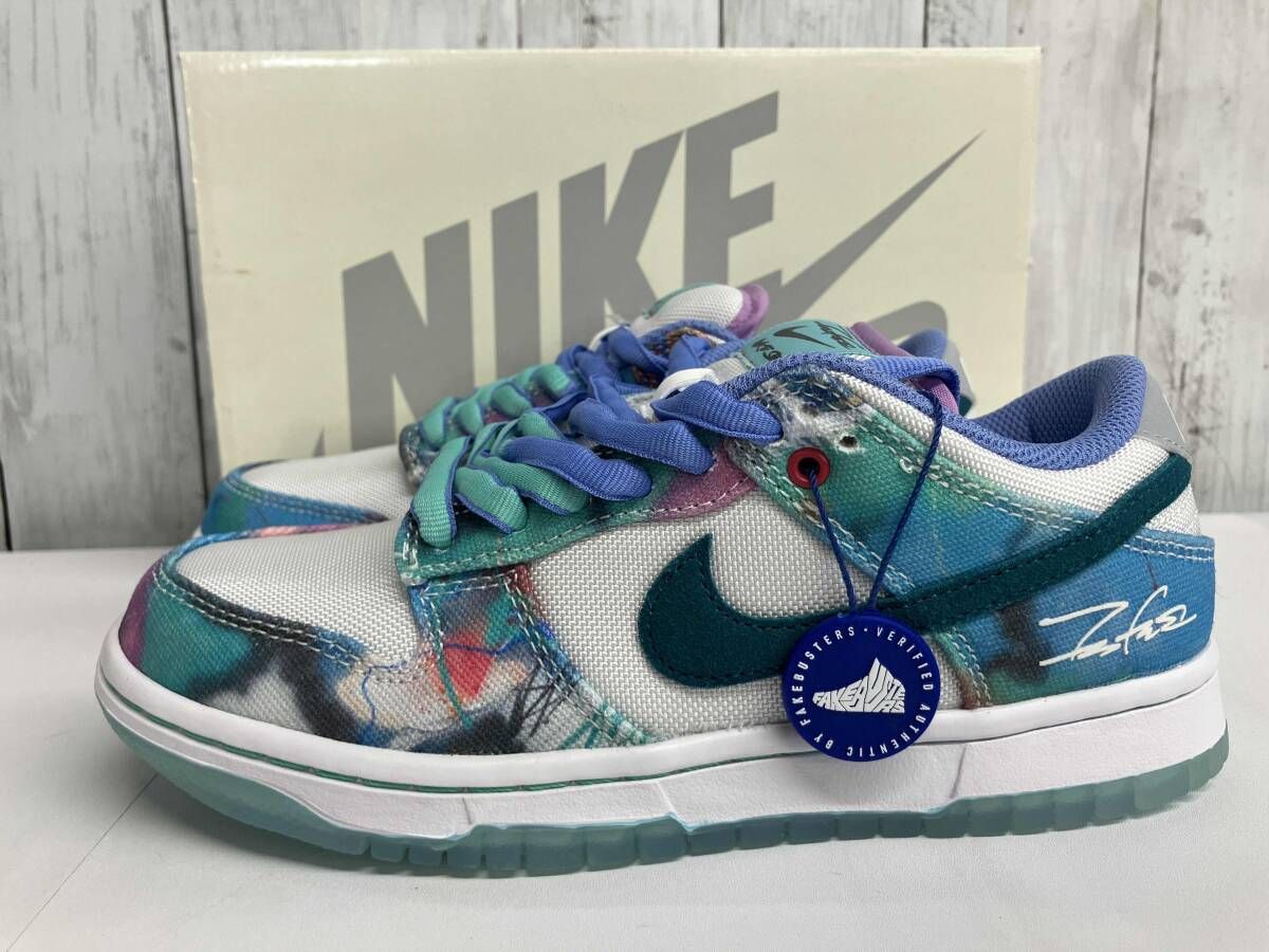 【鑑定済み】【タグ付き】NIKE SB DUNK LOW OG QS × Futura スニーカー ナイキ ダンクロー フューチュラ HF6061-400 size23.5㎝
