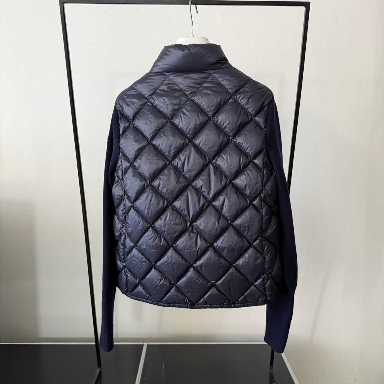 モンクレール☆ハイブリッドダウンニット☆美品☆ネイビー☆XS☆国内