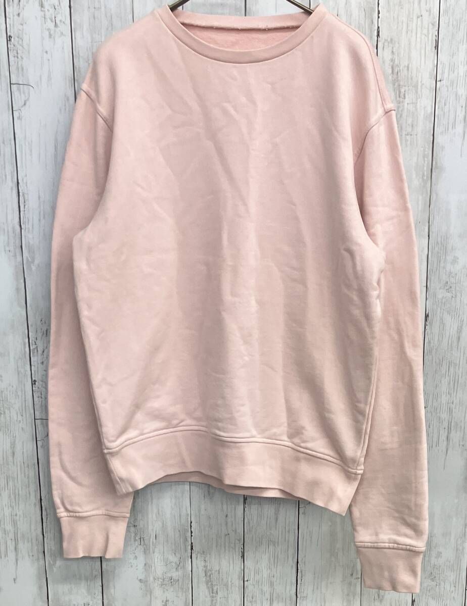 Maison Margiela エルボーパッチスウェット メゾンマルジェラ クルーネック ピンク size46