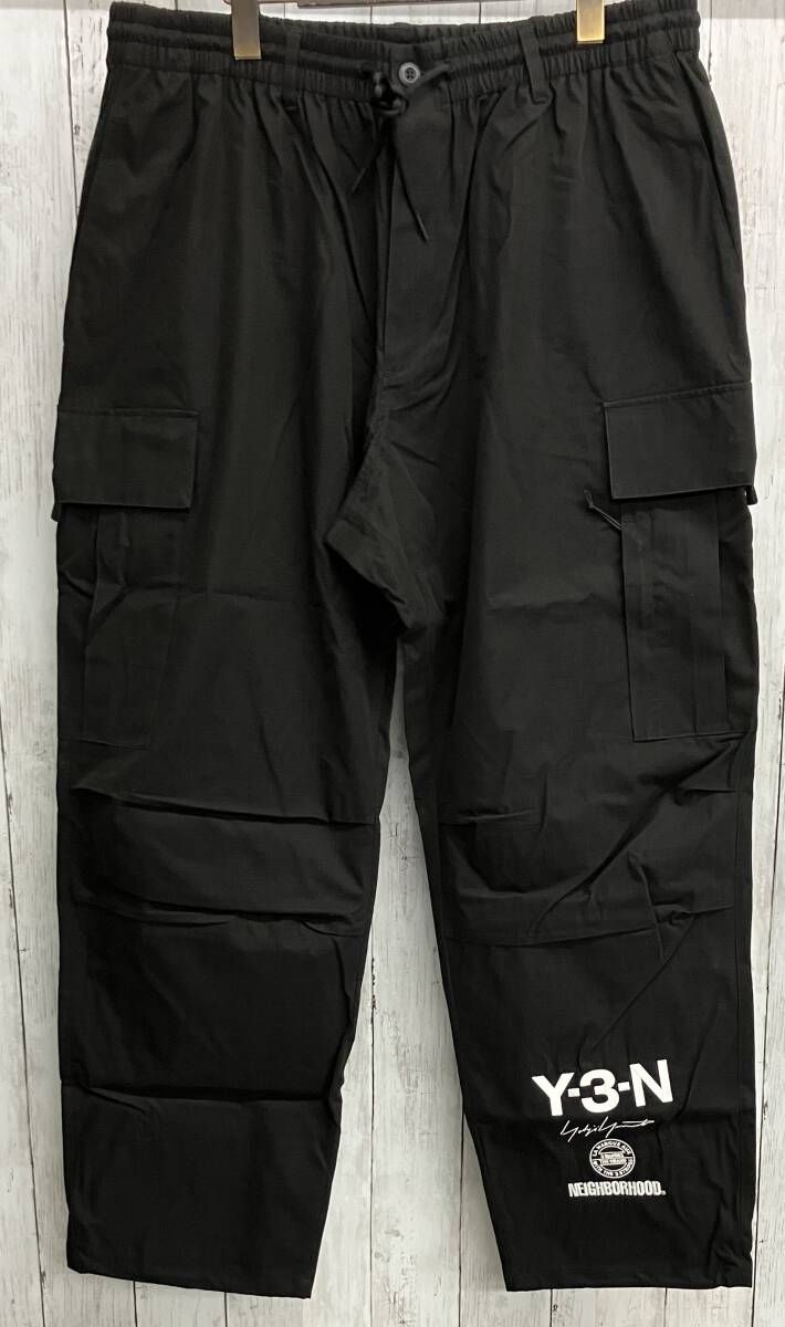 【タグ付き】【美品】Y-3× NEIGHBORHOOD Y-3 NBHD CARGO PANTS ワイスリー ネイバーフッド カーゴパンツ ブラック size XL