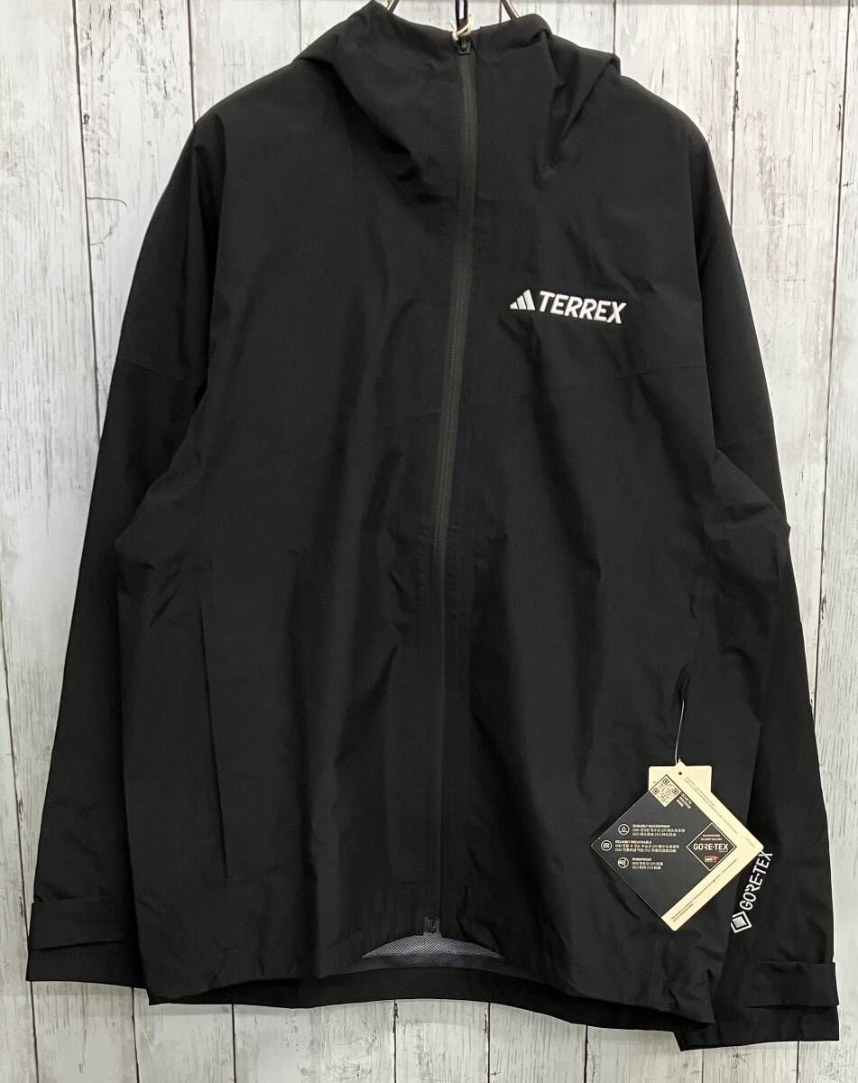 adidas テレックス XPERIOR 2層構造 GORE-TEX パフォーマンスジャケット アディダス マウンテンパーカー JD8344 ブラック size L