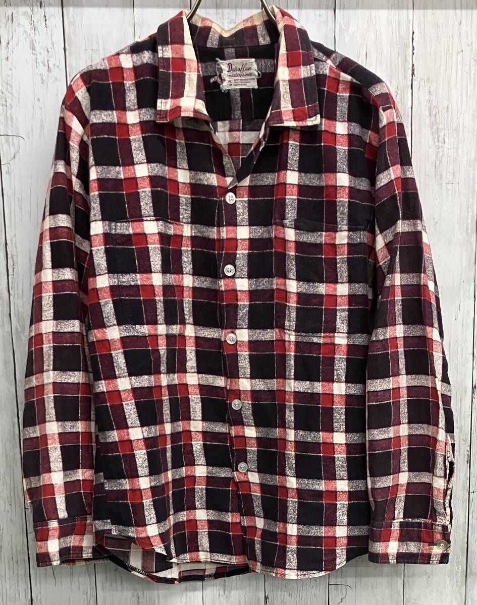 DURAFLAN 長袖シャツ チェック ネルシャツ size XL ヴィンテージ