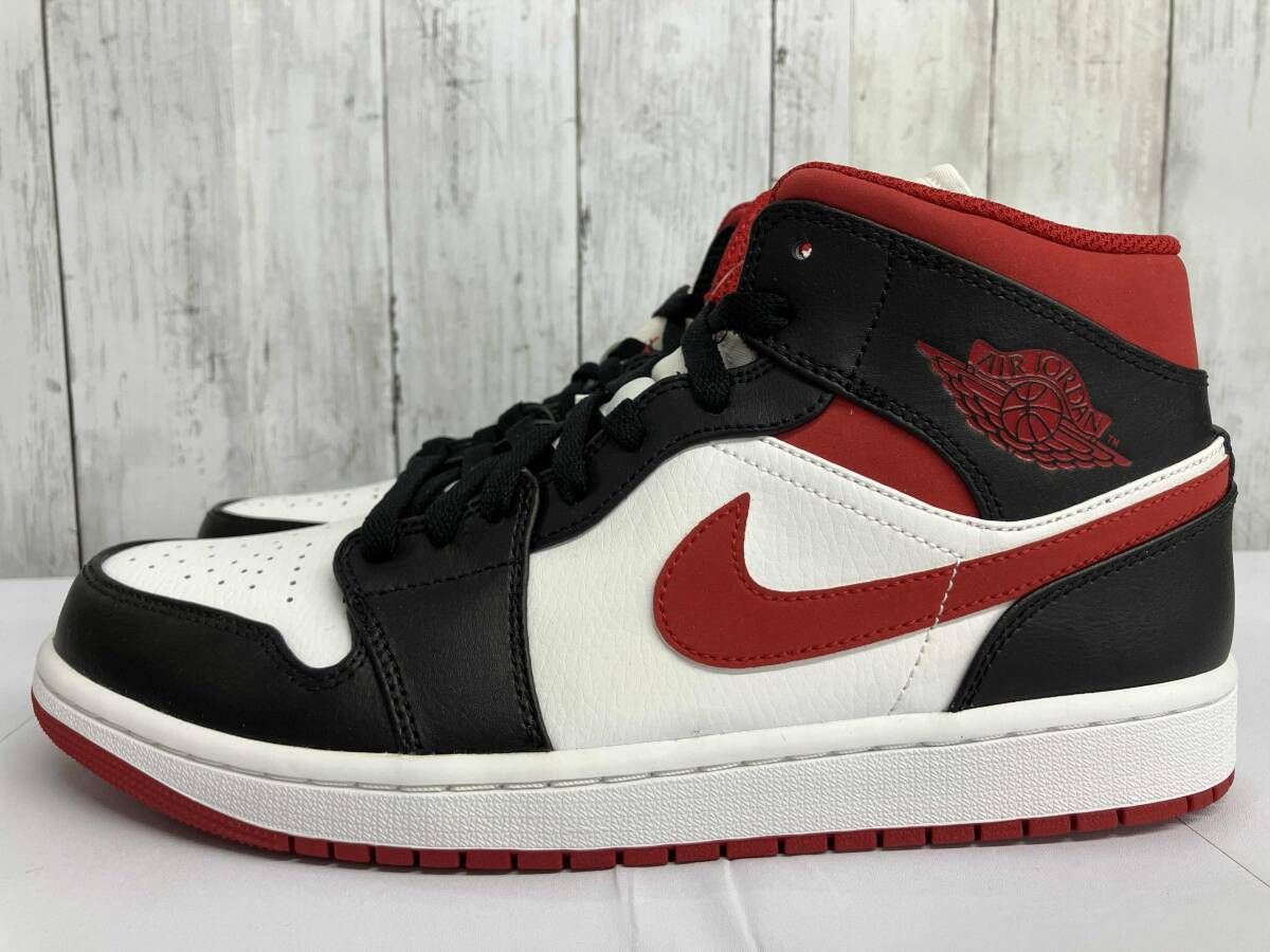 【美品】【タグ付き】NIKE AIR JORDAN1 MID スニーカー ナイキ エアジョーダン1 ミッド 554724-122 size28㎝