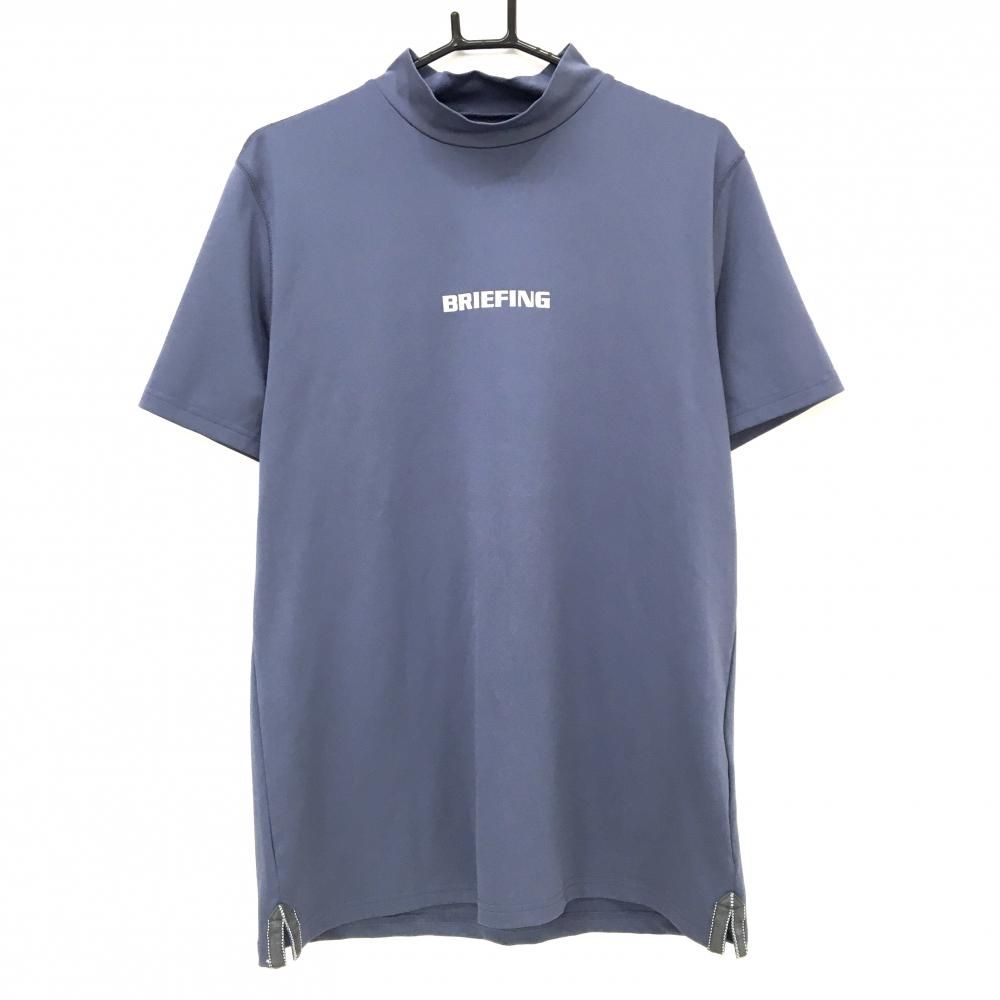 ゴルフ 【超美品】ブリーフィング 半袖ハイネックシャツ グレー