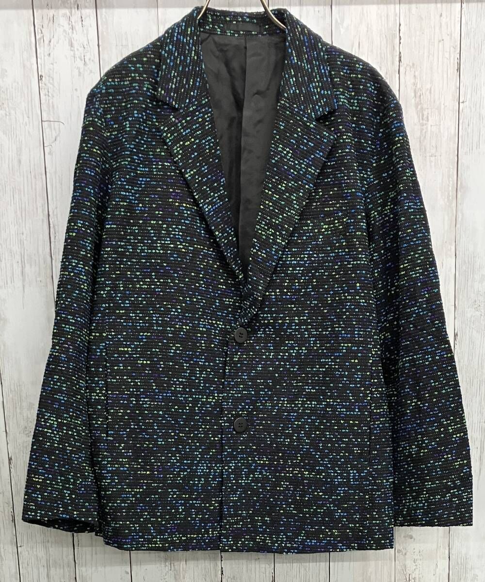 IM MEN ISSEY MIYAKE テーラードジャケット アイムメンイッセイミヤケ マルチカラー シルク混 size2