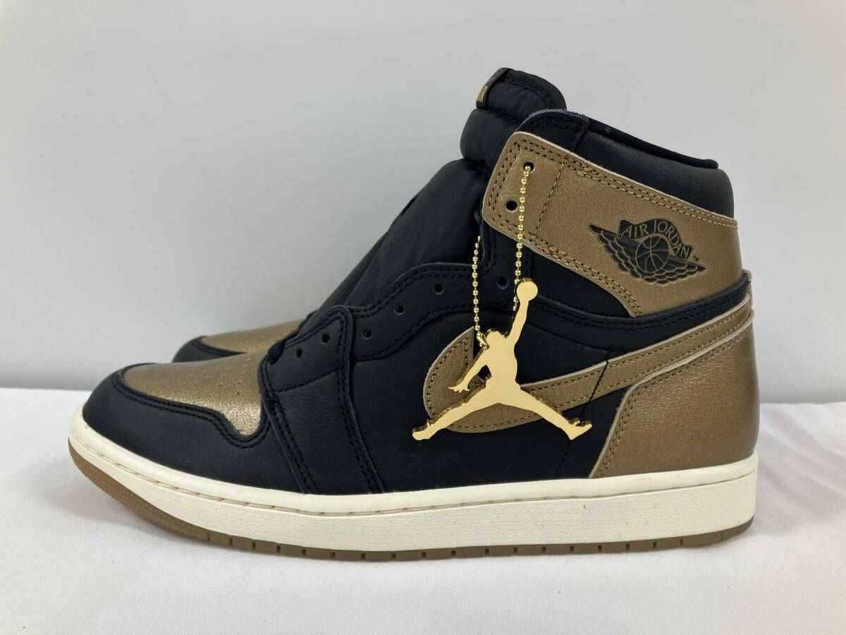 【タグ付き】NIKE ナイキ Air Jordan 1 Retro High OG エアジョーダン1レトロハイ DZ5485-071 ブラック×ゴールド スニーカー 27.5cm