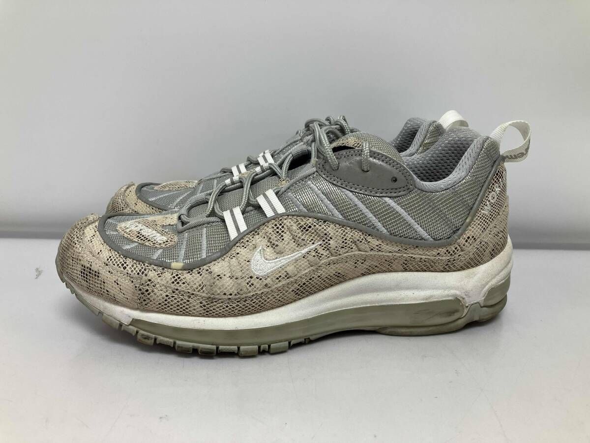 NIKE ナイキ × Supreme シュプリーム Air Max 98 Snakeskin エアマックス98 スネークスキン グレー844694-100 スニーカー 27.0cm 15,975円