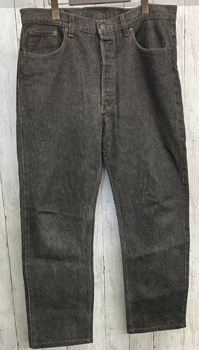 Levi's 501 ジーンズ リーバイス 90s 先染めブラック ヴィンテージ size38