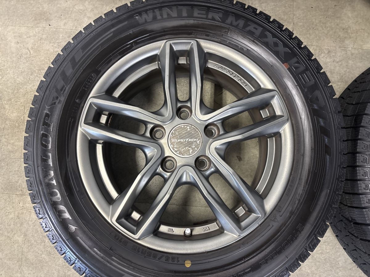 バリ溝】EUROTECH GAYA5 15in 6J +47 PCD112 ウインターマックスWM03 
