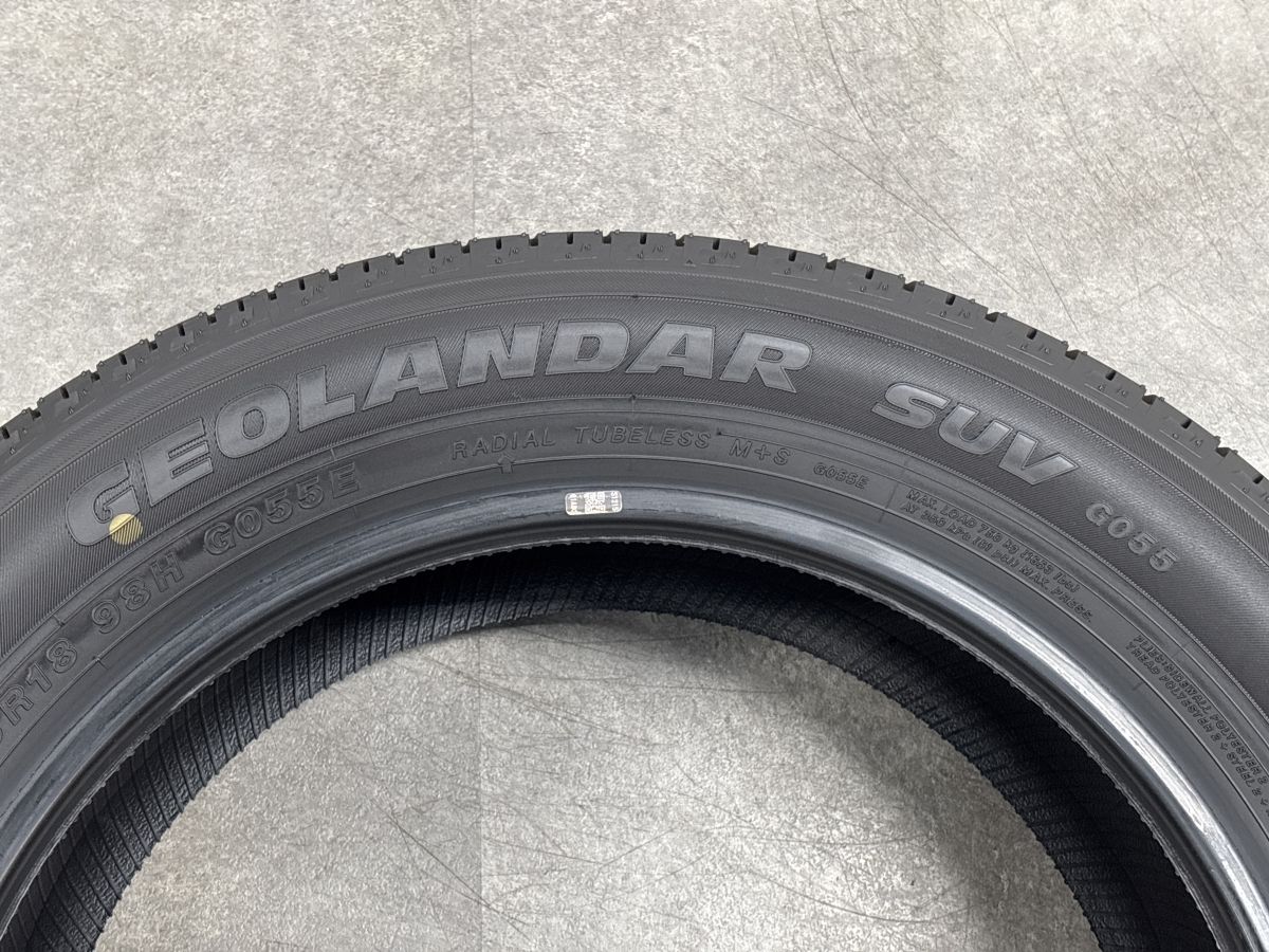 2026年製 新車外し品】ヨコハマ ジオランダー SUV G055 225/55R18 4本