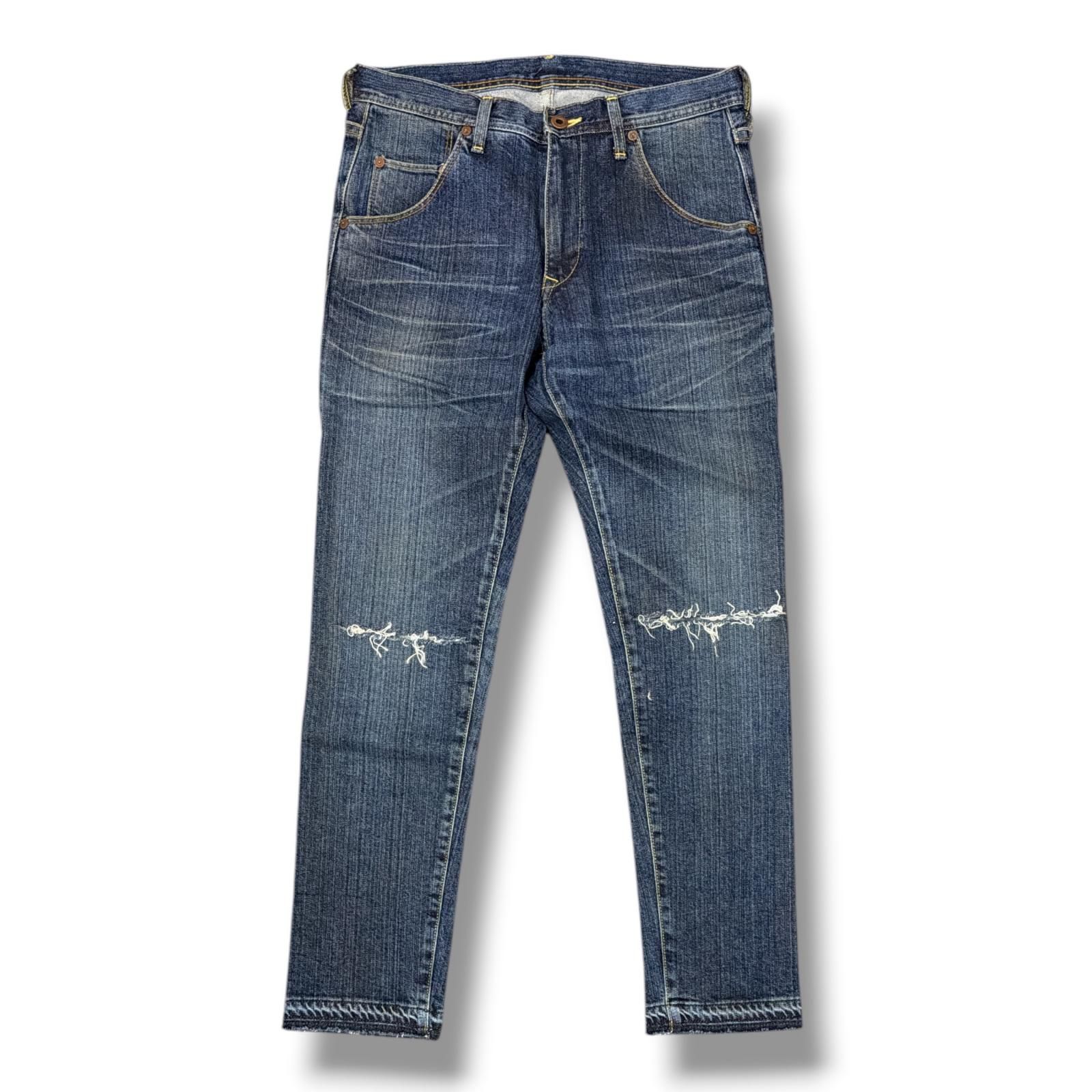 参考上代36300円 未使用 wjk Ripped Wash Slim Jeans デニムパンツ 