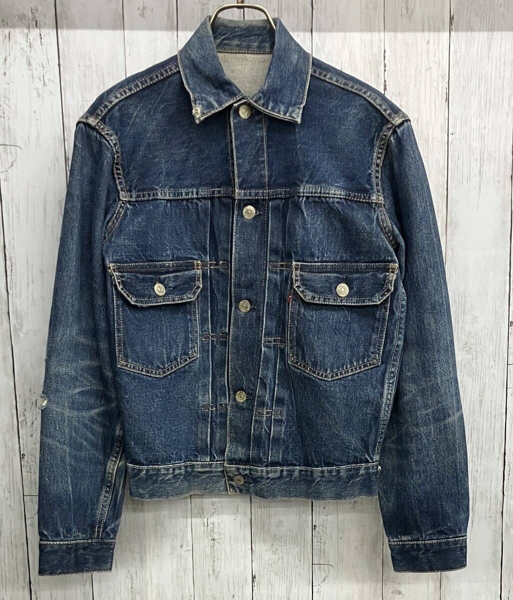 50s～60s ANVIL BRAND ライナー付き デニムワークジャケット/ 46 【高