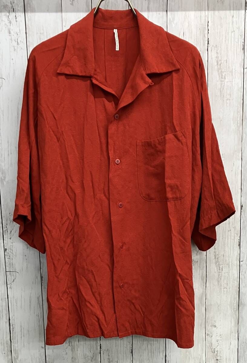 m's braque 半袖シャツ エムズブラック オープンカラー コットンレーヨン size40