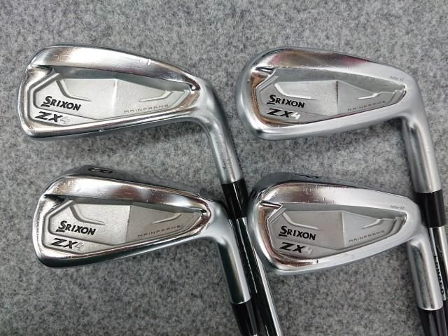 【中古】 特注 スリクソン ZX4 MKⅡ MK2 #7-PW 4本 アイアンセット Dynamic Gold DST (S200) 日本仕様 ダンロップ