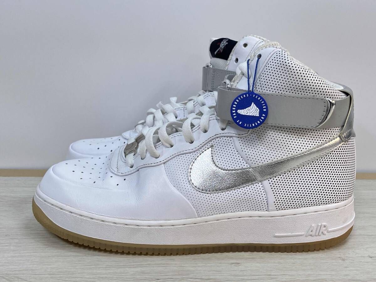 【鑑定済み】NIKE ナイキ FUTURA X AIR FORCE 1 HIGH SUPREME BE TRUEナイキ フューチュラエアフォース345189-100 ホワイト 29.0cm