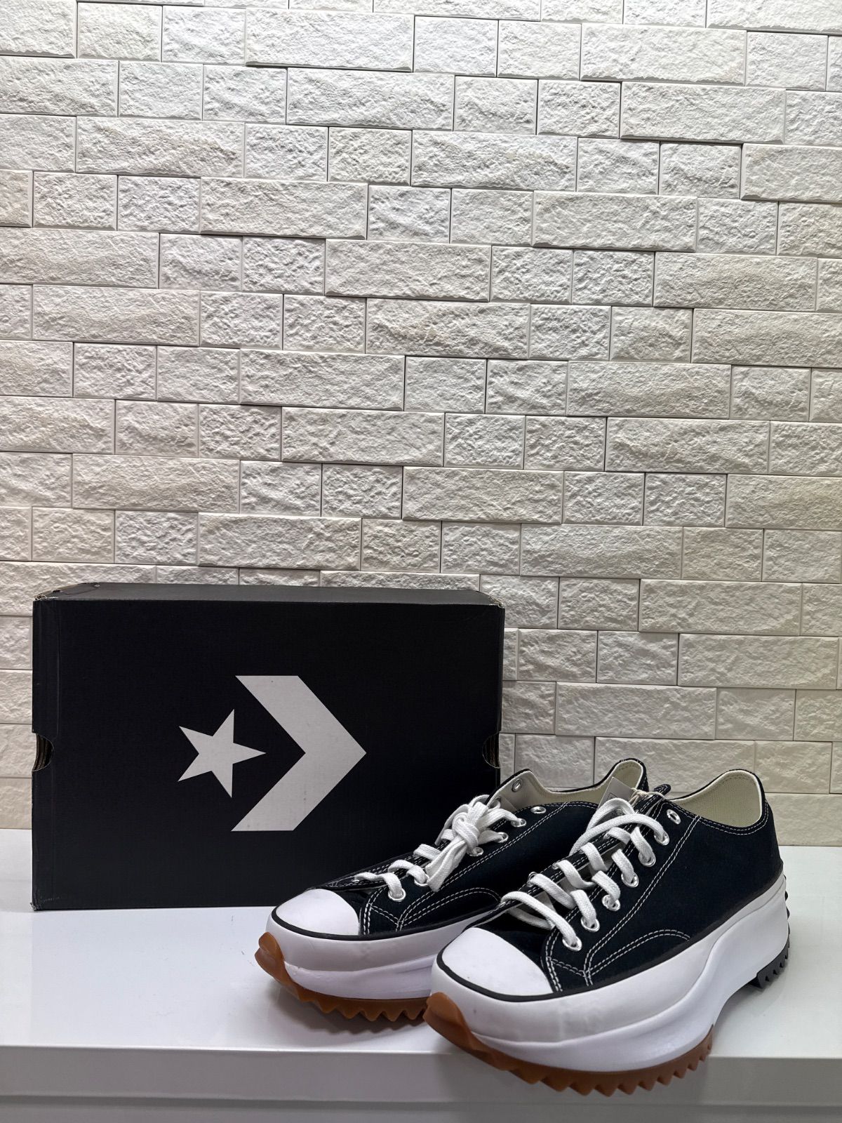 S00017｜CONVERSE｜コンバース｜RUN STAR｜ランスター｜スニーカー｜ローカット｜厚底スニーカー｜ブラック｜30.0cm｜ユニセックス｜箱付き｜紙タグ付き｜新品同様｜ストリート｜アメカジ｜90S｜Y2K｜USA古着｜古着｜ヴィンテージ