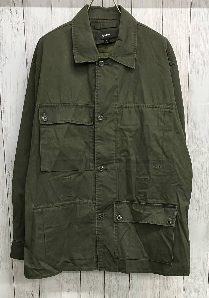 G-STAR RAW Reversible Overshirt ジースターロウ　シャツジャケット カーキ size M