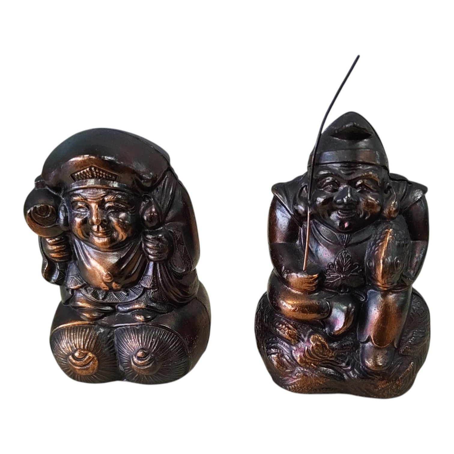 M07054 七福神仏像セット 恵比寿 / 大黒天 置物 開運 縁起物 - メルカリ