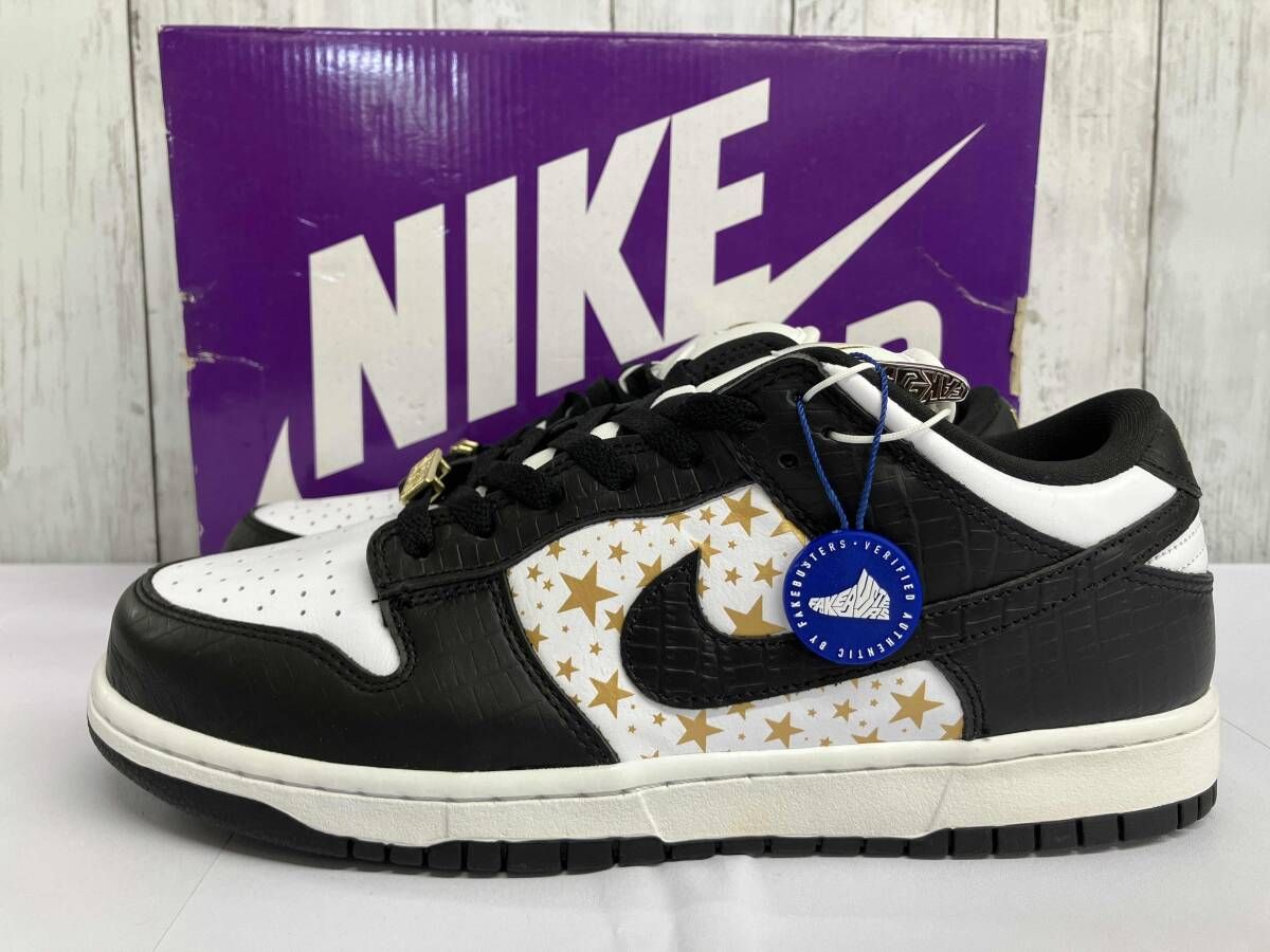 【鑑定済み】NIKE SB DUNK LOW × Supreme スニーカー ナイキ ダンクロー シュプリーム DH3228-102 size28㎝