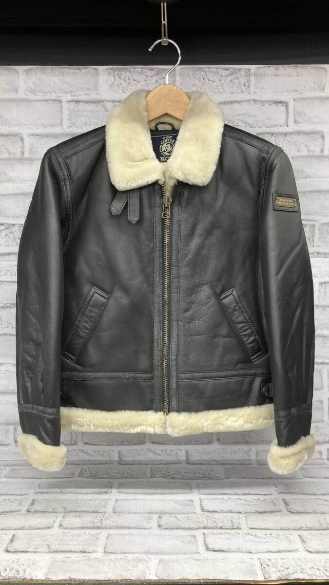 レザージャケット ブラック SUNTORY BOSS B3/その他レザージャケ ットサイズ:L