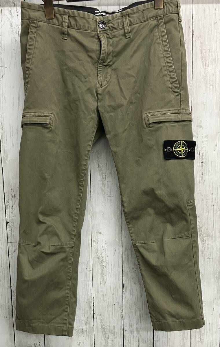 STONE ISLAND カーゴパンツ ストーンアイランド カーキ sizeW30