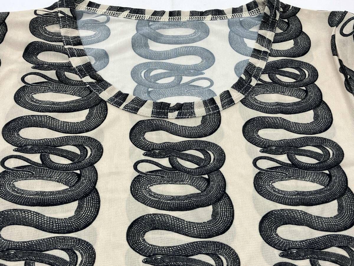 HYSTERIC GLAMOUR SNAKE LOOP柄 Tシャツ ヒステリックグラマー 長袖