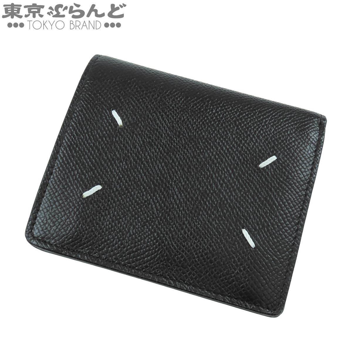 メゾンマルジェラ MAISON MARGIELA 4ステッチ 二つ折り ウォレット SA3UI0007 ブラック 黒 カーフ 二つ折り財布 メンズ 101884559