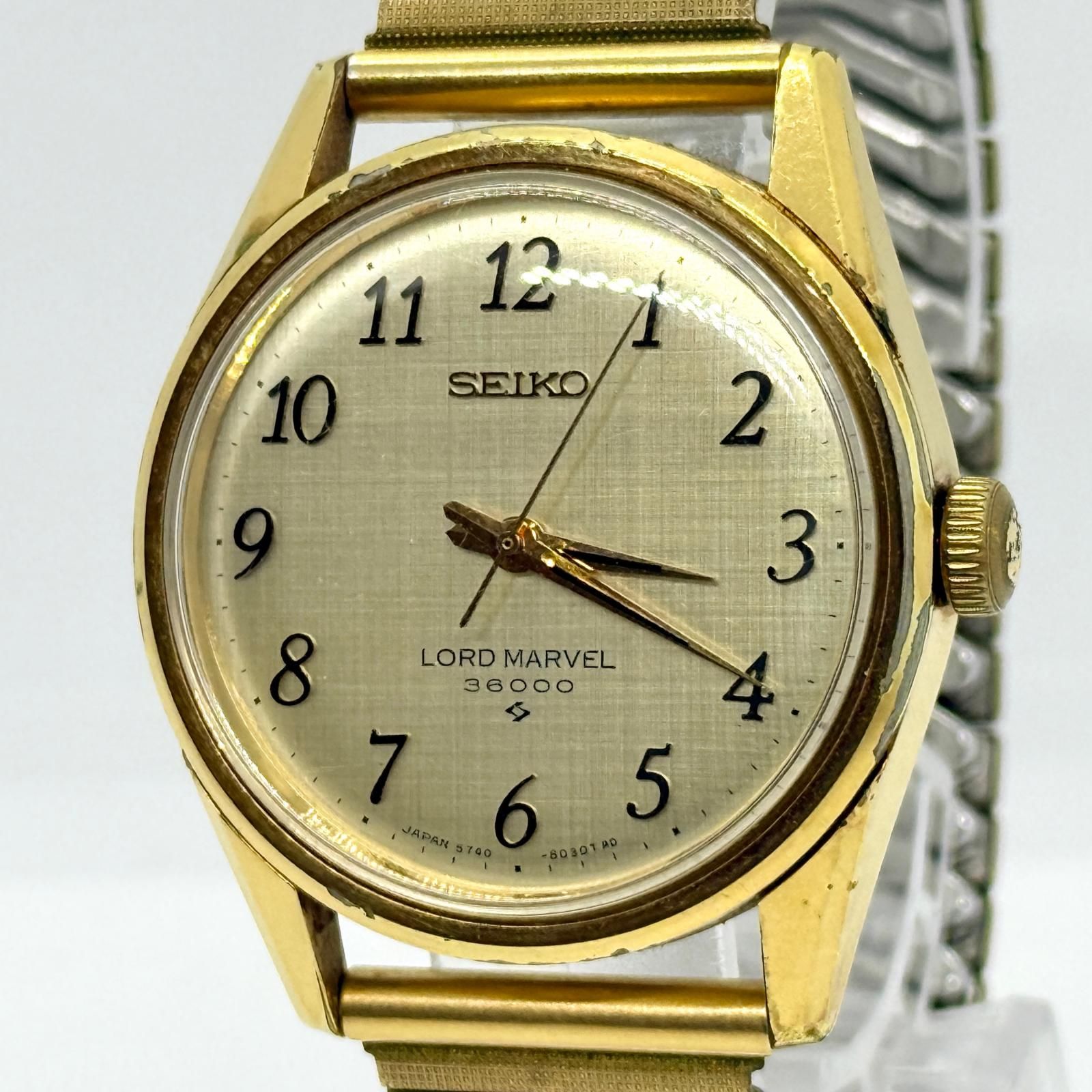 SEIKO セイコー LORD MARVEL ロードマーベル 36000 5740-8000 ゴールド 