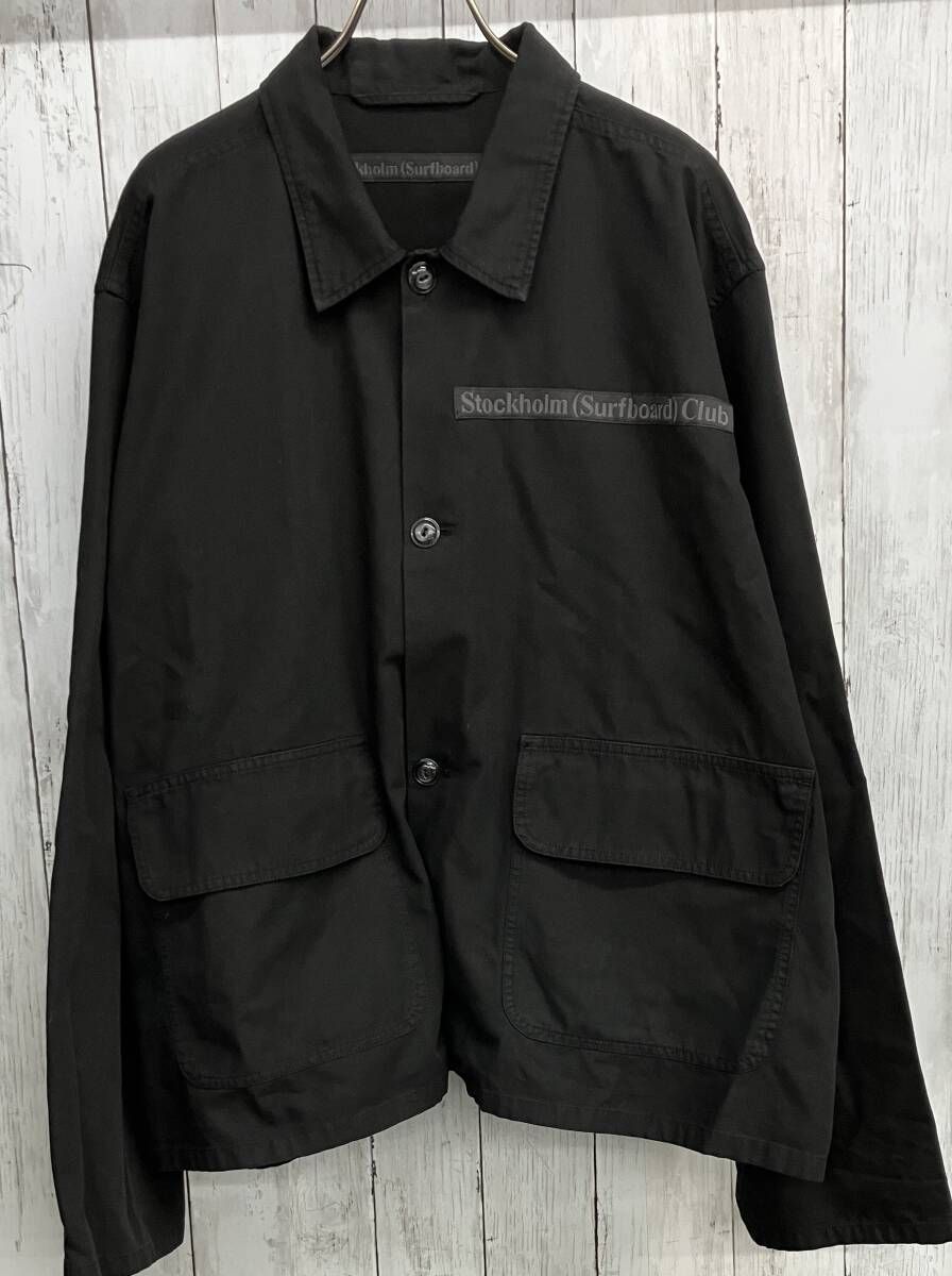 Stockholm Surfboard Club Coach Jacket ストックホルムサーフボードクラブ ブラック 3820400134 size L