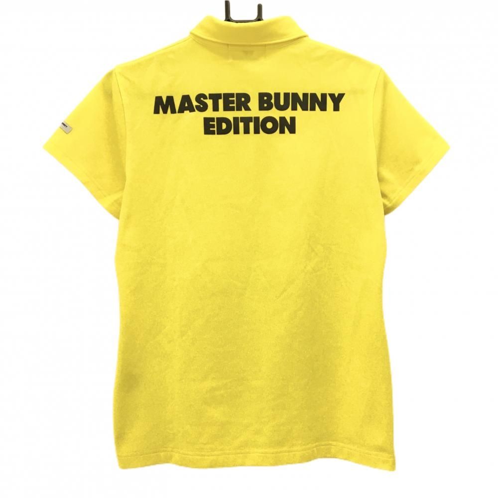 MASTER BUNNY EDITION 蛍光イエローポロシャツ M 超美品】マスターバニー 半袖ポロシャツ イエロー×黒 背面ロゴ