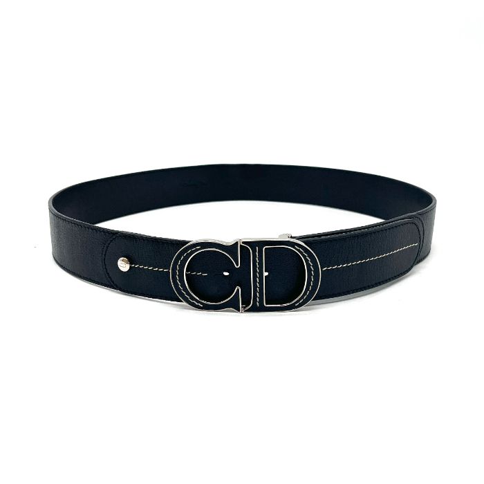 【中古】良品 ChristianDior クリスチャン ディオール ロゴ レザー ベルト fY02422N 27,225円