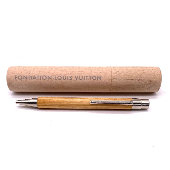 【中古】良品 LOUIS VUITTON ルイ ヴィトン パリ限定 FONDATION ウッド ボールペン fY12370N