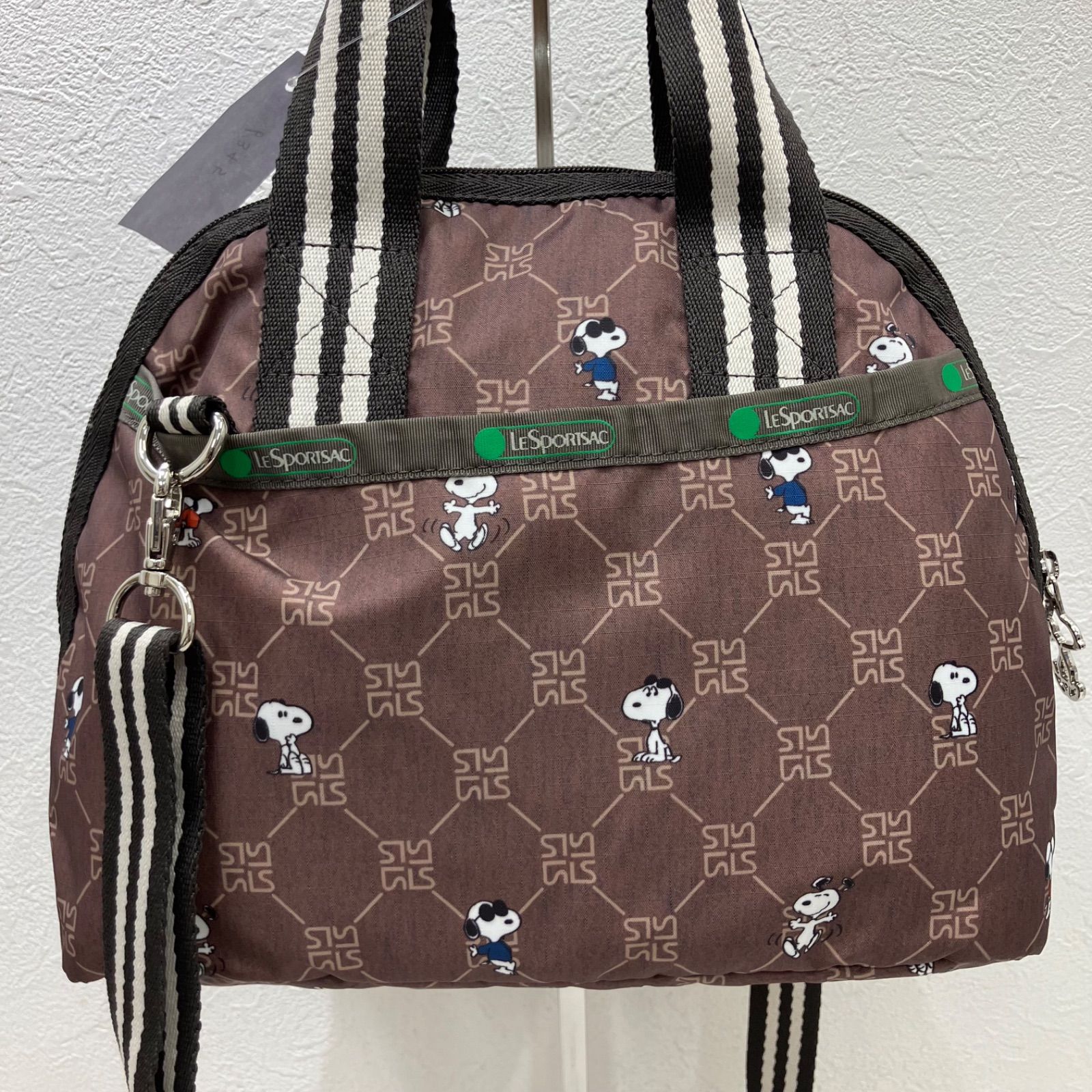 日本限定 LeSportsac × SNOOPY 2WAY ハンドバッグ 6345【良品】 LeSportsac レスポートサック ハンドバッグ 2way