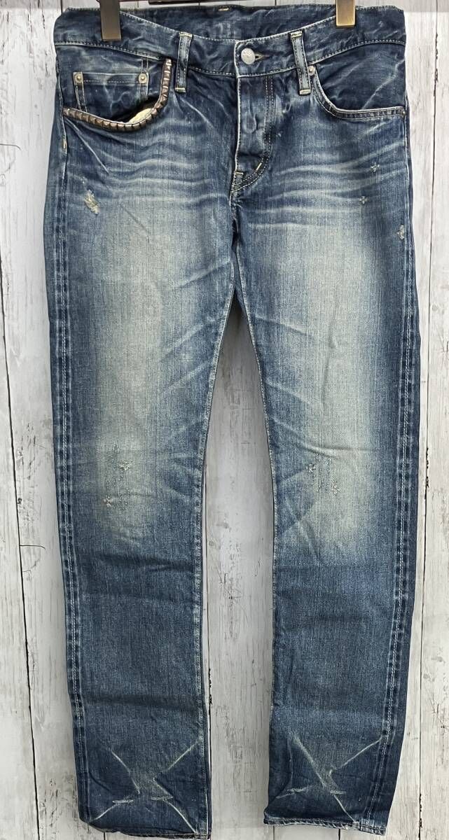 HYSTERIC GLAMOUR ジーンズ ヒステリックグラマー スタッズ ダメージ