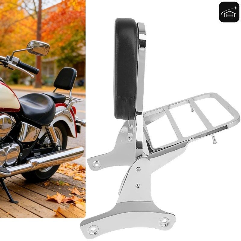 オートバイ用パッセンジャーバックレストシーバー（ラックパッドキット付き）HONDA OW VT750 C2 RC44 VT400 1997-2000 - 03 カスタムパーツ 15,386円