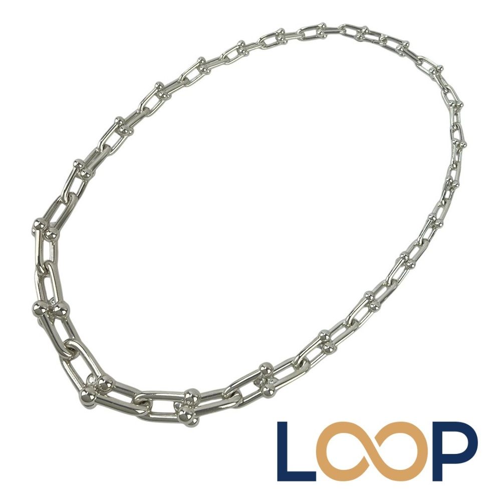 ティファニー ■新同■磨き済■ ハードウェア グラジュエイテッド リンク ネックレス アクセサリー シルバー SV925 102.7g 箱 【516610】8