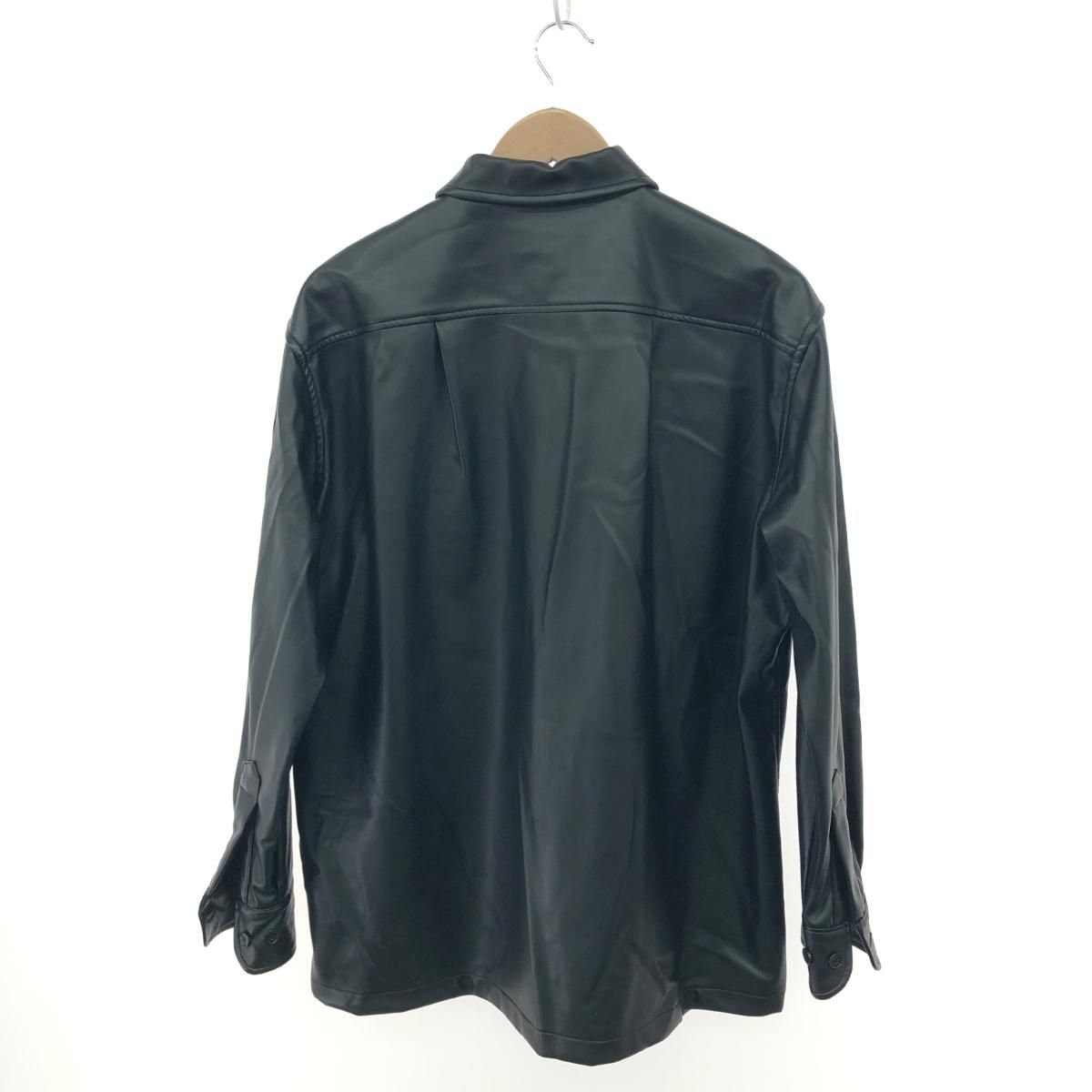 monitaly モニタリー ビーガンレザーシャツ サイズ:M 参考定価¥44000